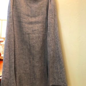 Nic & Zoe soft chambray wrap skirt, size 10